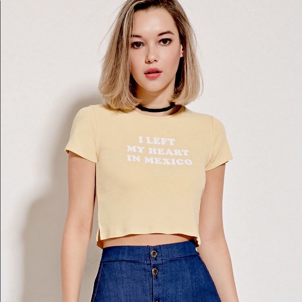 I Left My Heart in Mexico Crop Top